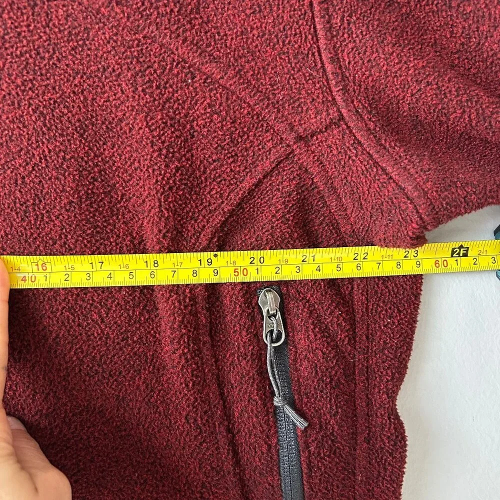REI Co-op Full Zip Fleece Jacket Burgundy Unisex Medium - Picture 5 of 5